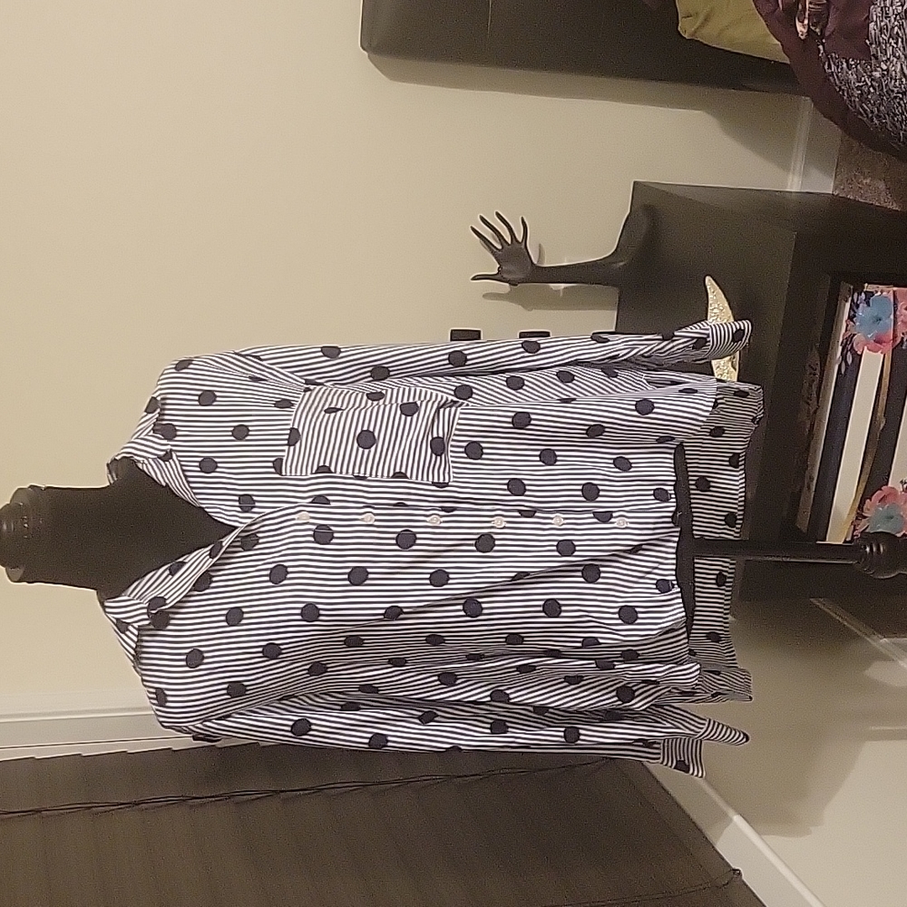 hi low button down casual shirt